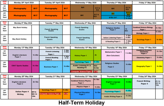 Year 11 Examinations - Arena Academy